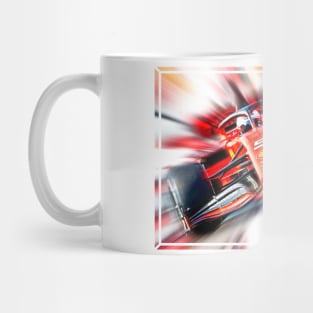 Sebastian Vettel on the racetrack Mug